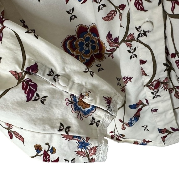 Good Hart Matilda Jane Floral Monica Button Up Shirt Sz Medium Long Sleeve - Picture 4 of 6